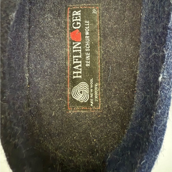 Haflinger women’s Blue and Gray Slip-On Shoes with Swirl Design size 8-8.5 - Picture 6 of 6